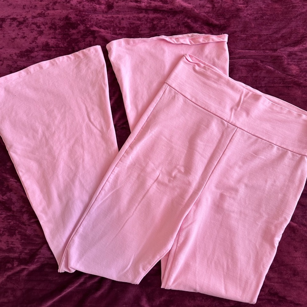 Edikted pink flare leggings